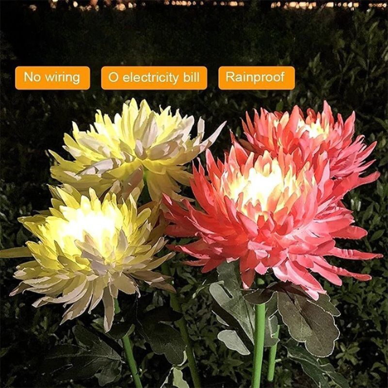 Solar Chrysanthemum Outdoor Street Lights-LED Solar Fairy Lights