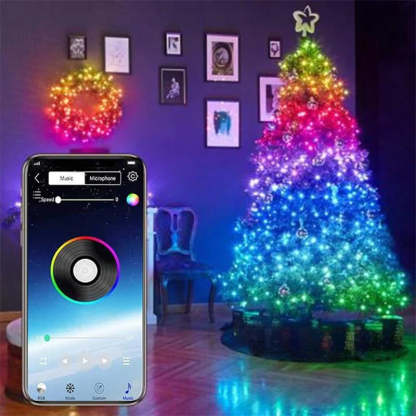 LED Christmas Tree Smart Lights For Decor-LED Solar Fairy Lights