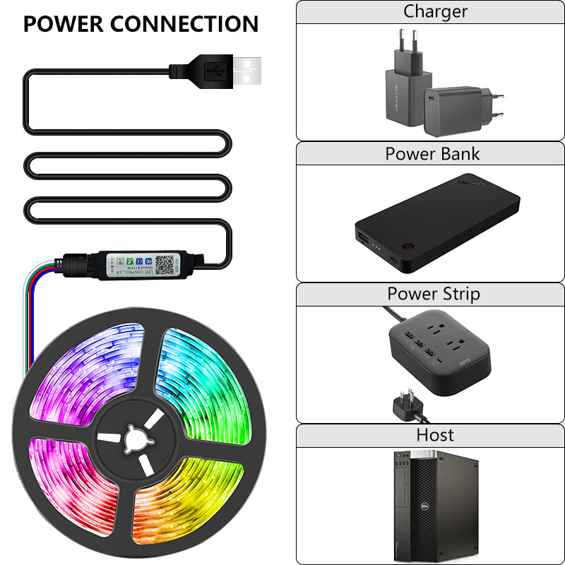 Multicolor LED Strip Lights With Remote Control For Home Decoration And Special Occasions-LED Solar Fairy Lights