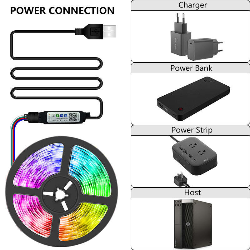 Multicolor LED Strip Lights With Remote Control For Home Decoration And Special Occasions-LED Solar Fairy Lights