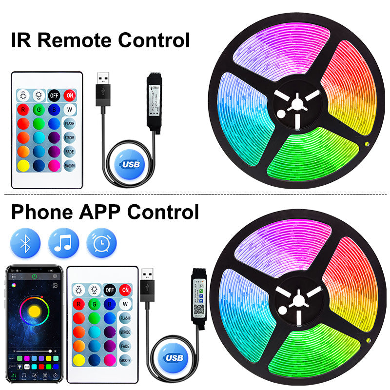 Multicolor LED Strip Lights With Remote Control For Home Decoration And Special Occasions-LED Solar Fairy Lights