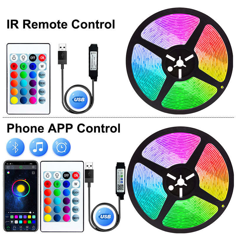 Multicolor LED Strip Lights With Remote Control For Home Decoration And Special Occasions-LED Solar Fairy Lights