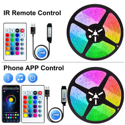 Multicolor LED Strip Lights With Remote Control For Home Decoration And Special Occasions-LED Solar Fairy Lights