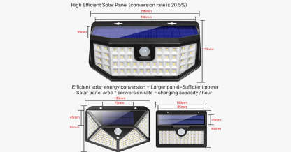 Motion Sensor Wide Angle Security Light-LED Solar Fairy Lights