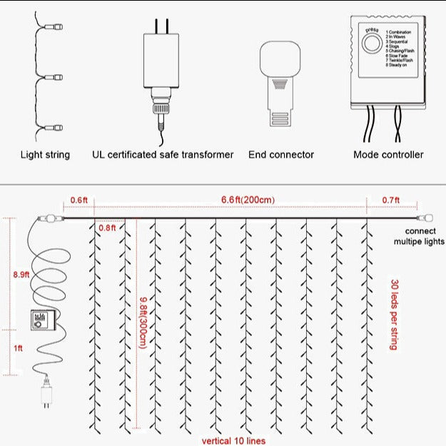 LED Star String Light-LED Solar Fairy Lights
