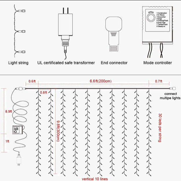 LED Star String Light-LED Solar Fairy Lights