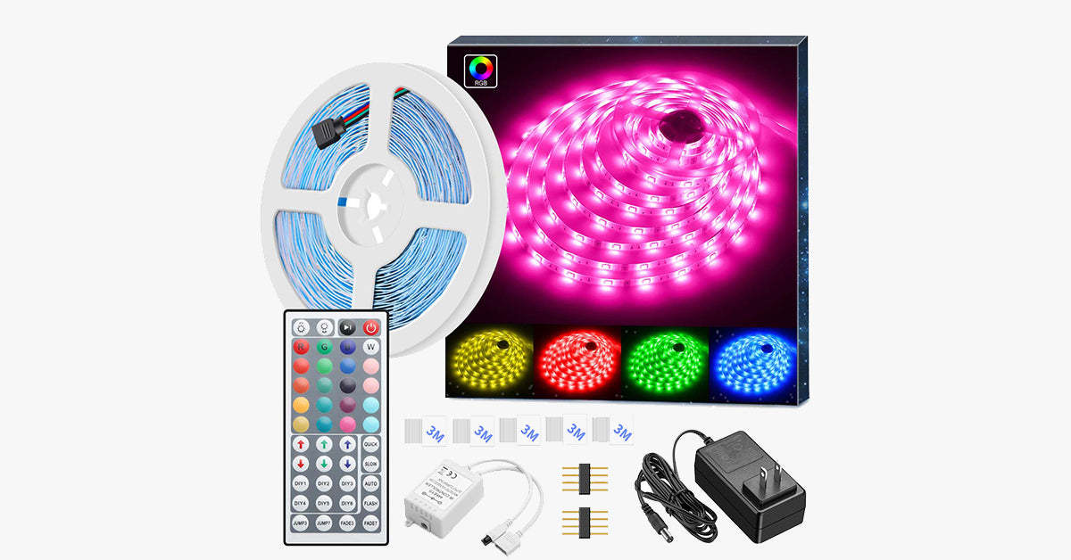 Color Blast LED Strip Lights - Remote Controlled-LED Solar Fairy Lights