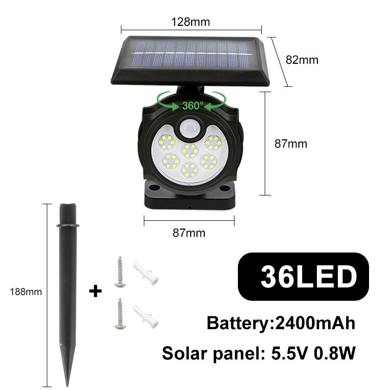 One Head LED Outdoor Solar Lamp-LED Solar Fairy Lights