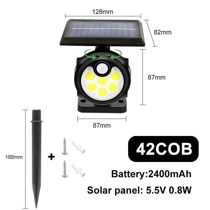 One Head LED Outdoor Solar Lamp-LED Solar Fairy Lights