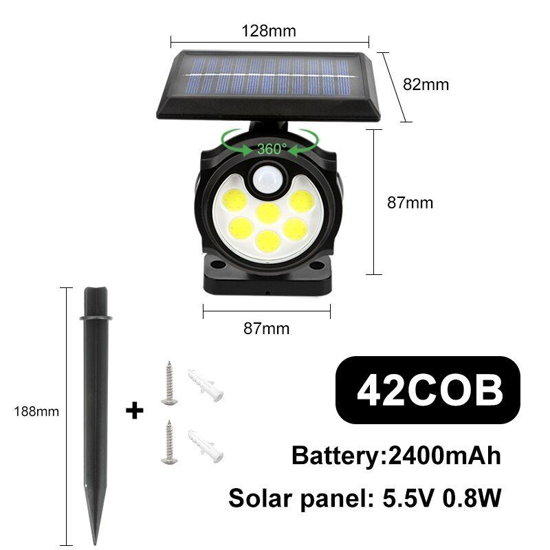 One Head LED Outdoor Solar Lamp-LED Solar Fairy Lights