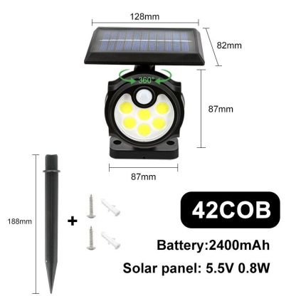 One Head LED Outdoor Solar Lamp-LED Solar Fairy Lights