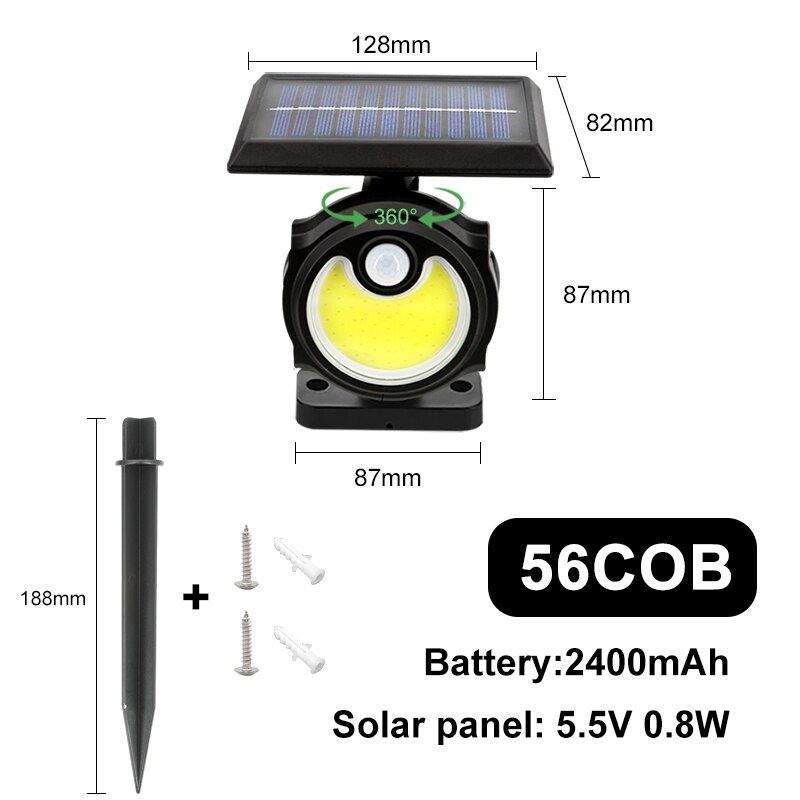 One Head LED Outdoor Solar Lamp-LED Solar Fairy Lights