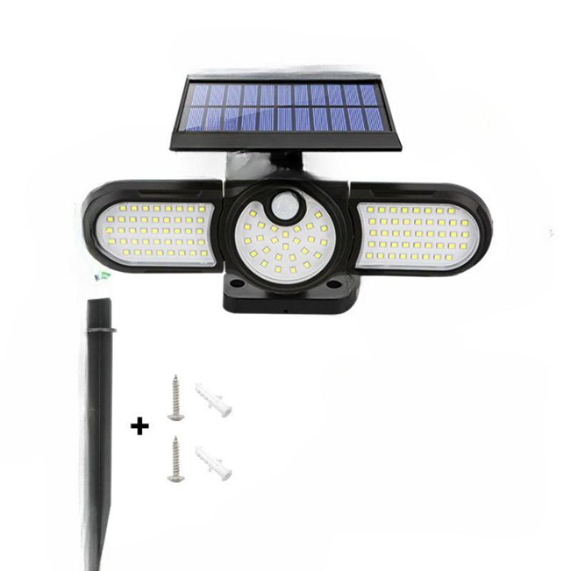 Three Heads LED Outdoor Solar Lamp-LED Solar Fairy Lights