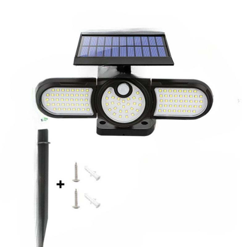 Three Heads LED Outdoor Solar Lamp-LED Solar Fairy Lights