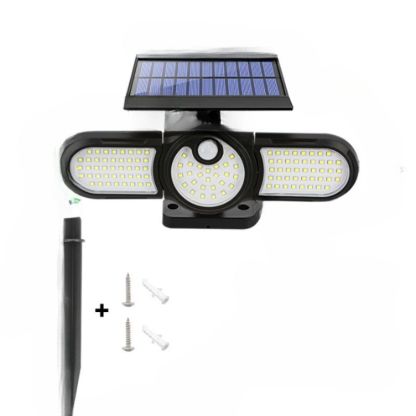 Three Heads LED Outdoor Solar Lamp-LED Solar Fairy Lights