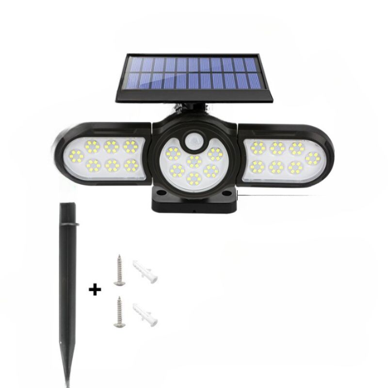 Three Heads LED Outdoor Solar Lamp-LED Solar Fairy Lights