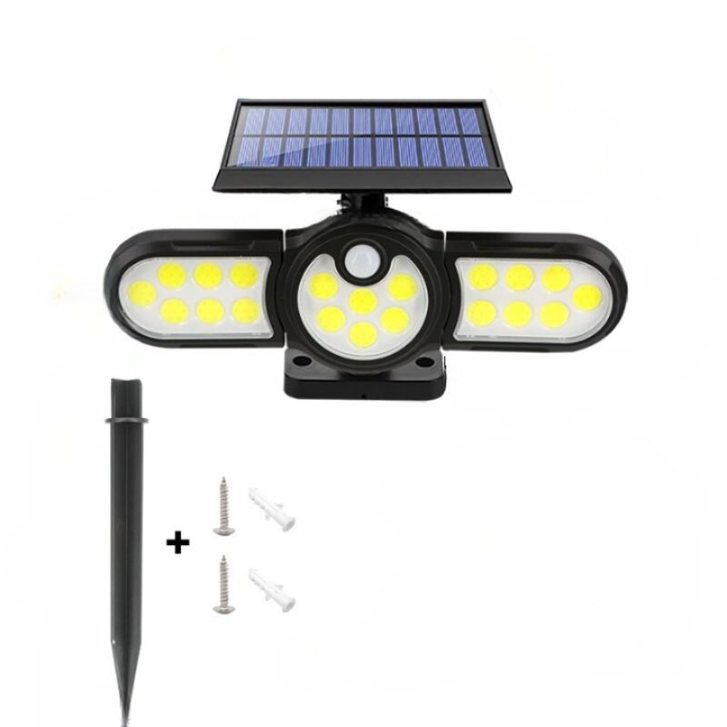 Three Heads LED Outdoor Solar Lamp-LED Solar Fairy Lights