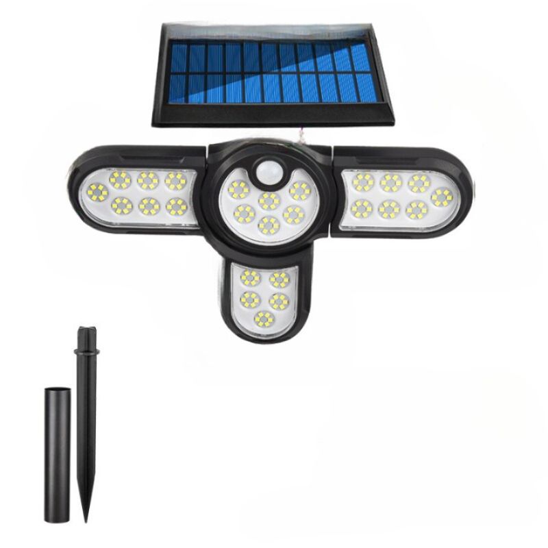 Four Heads LED Outdoor Solar Lamp-LED Solar Fairy Lights