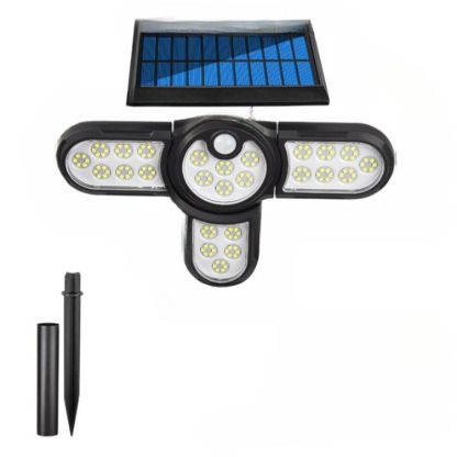 Four Heads LED Outdoor Solar Lamp-LED Solar Fairy Lights