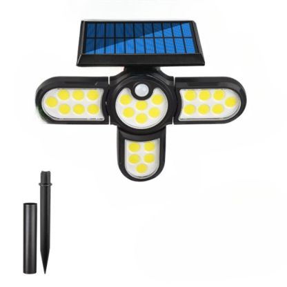 Four Heads LED Outdoor Solar Lamp-LED Solar Fairy Lights