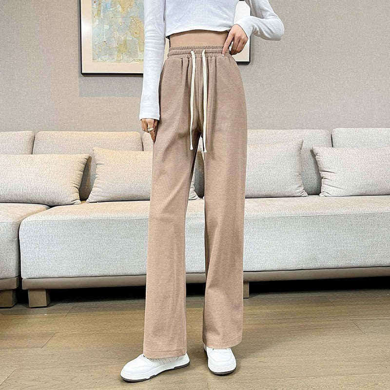 Baggy Office Wear Straight Pants-Legletic