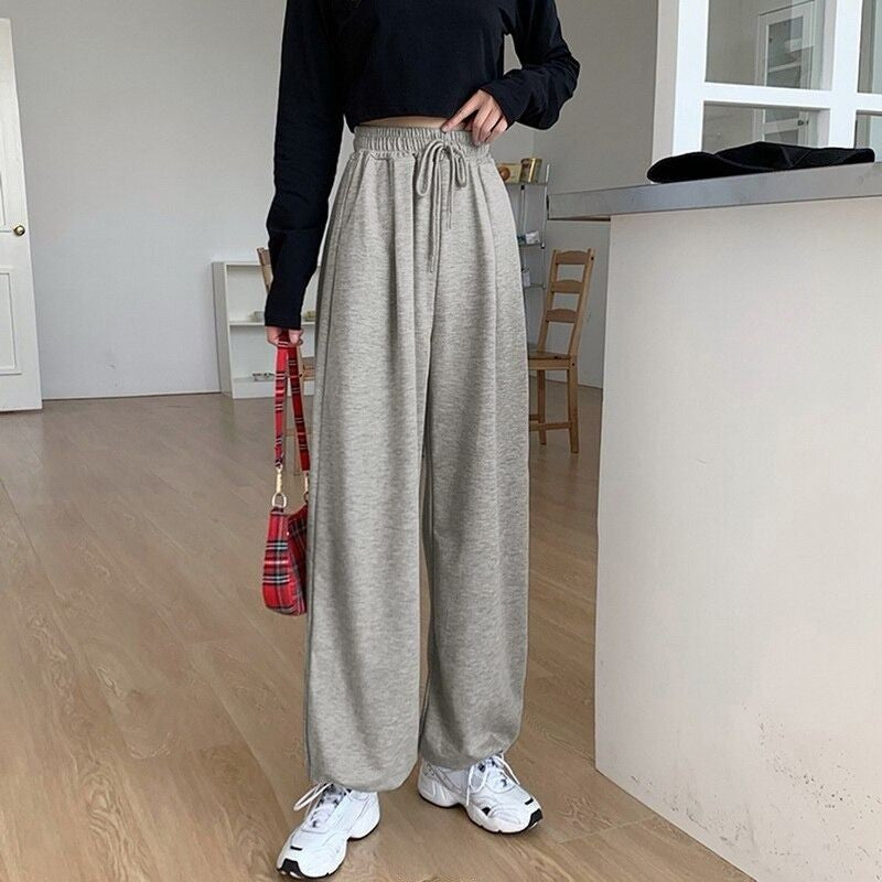Women's High Waist Jogging Baggy Trousers-Legletic