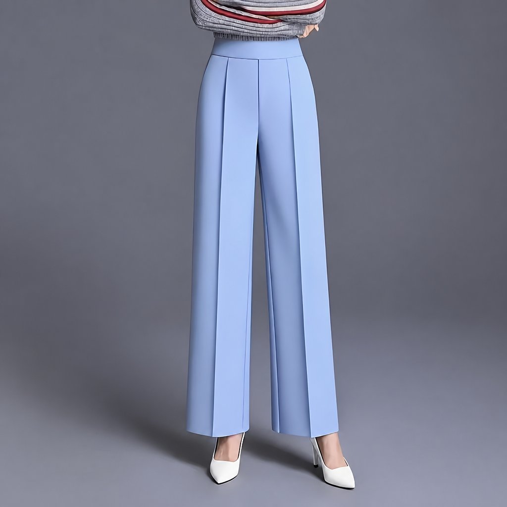 High Slant Pants With Pocket For Women