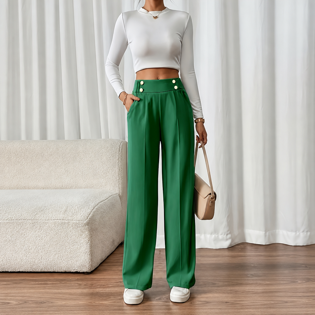 Casual Straight Length Pants For Everyday Wear For Women