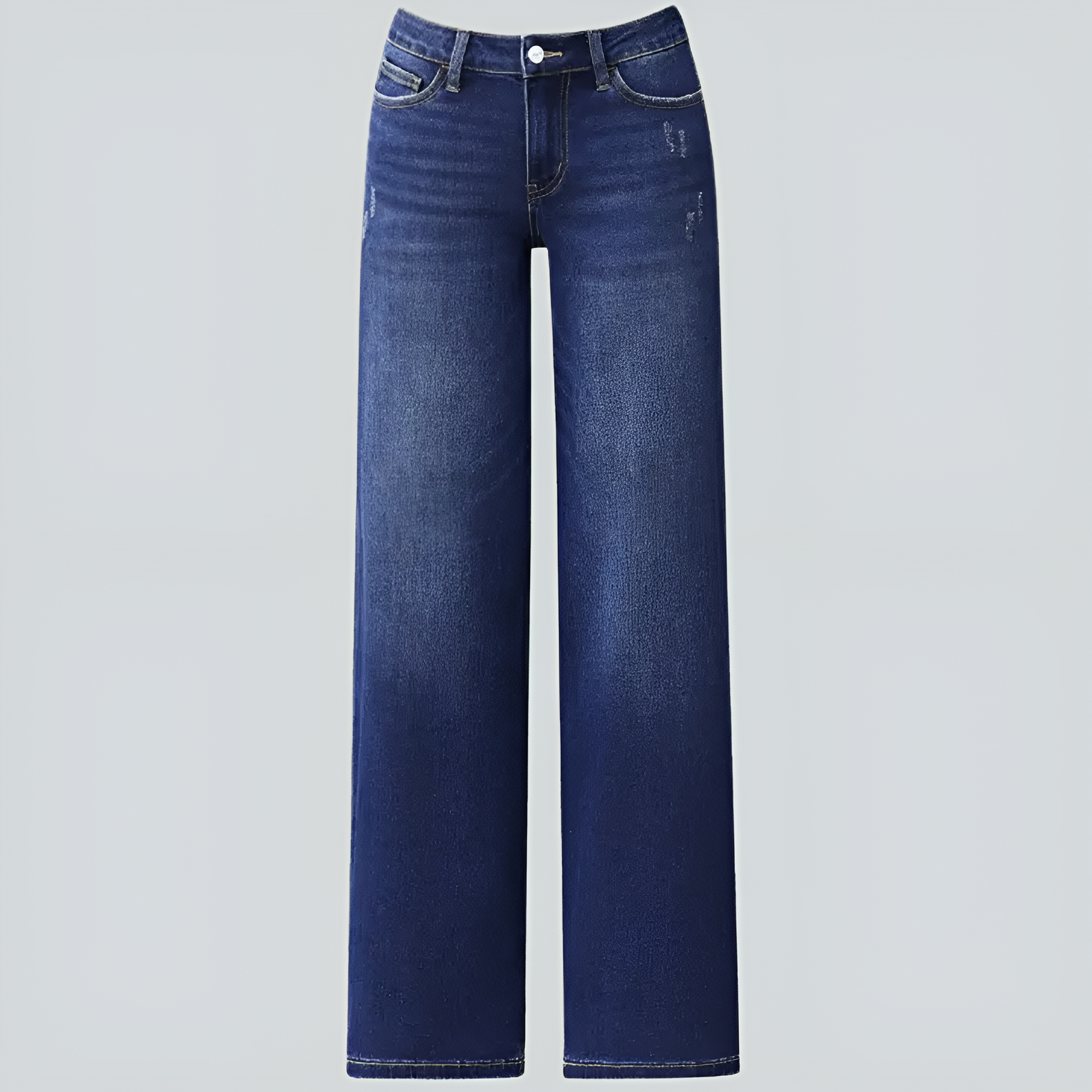 Loose Wide Fit Mid Rise Baggy Jeans For Women
