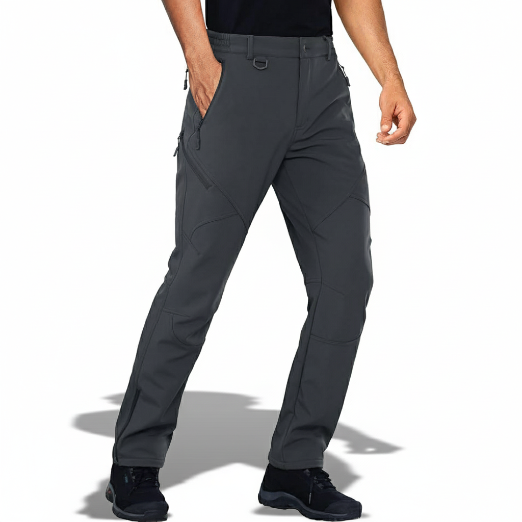 Mens Softshell Fleece Lined Winter Ski PantsFleece Lined Softshell Pants For Men For Winter Hiking And Ski Trips - Image 17