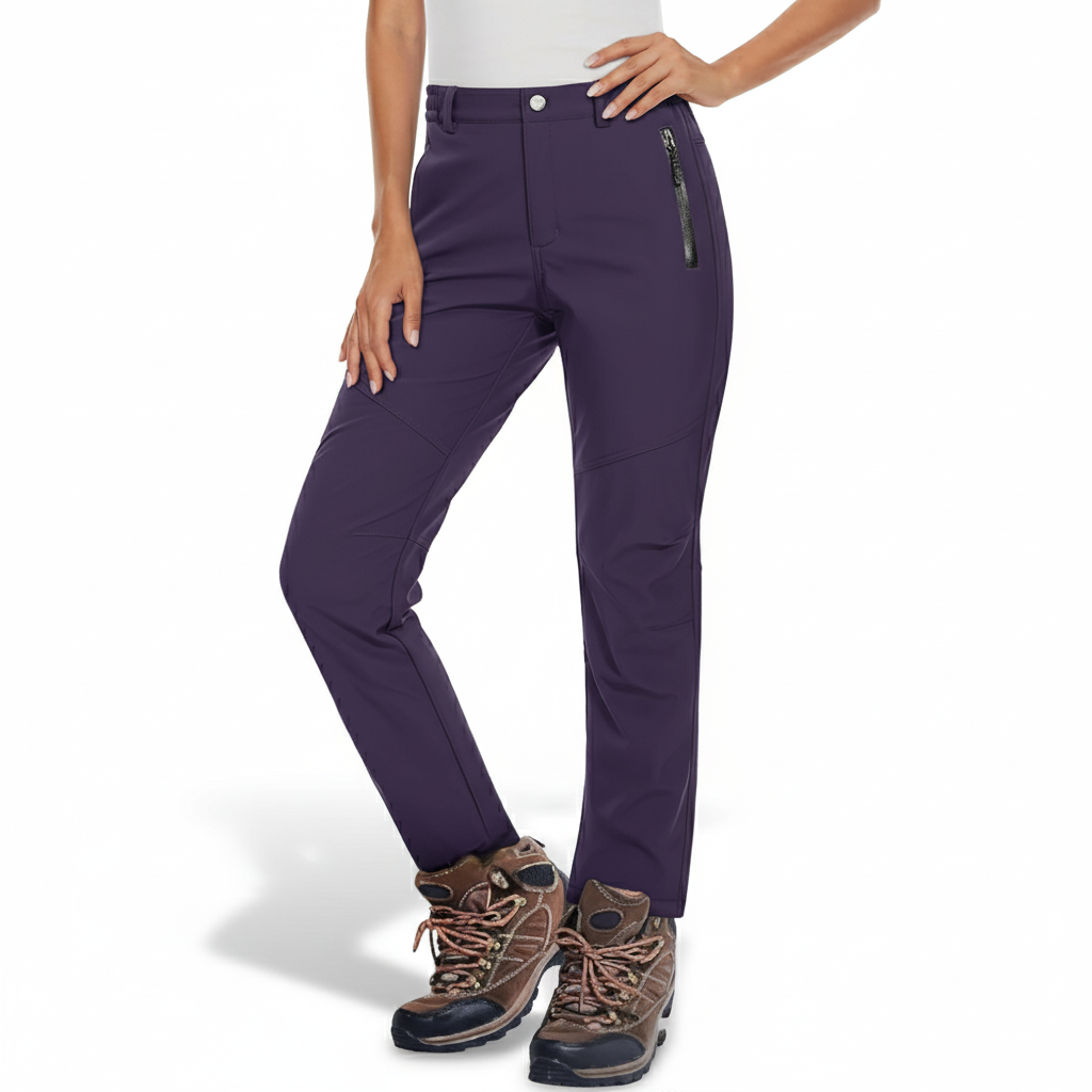 Women Softshell Winter Pants for Hiking and Snow Sports
