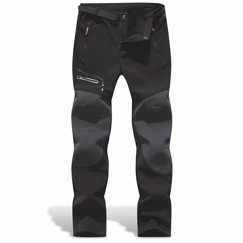 Fleece Lined Hiking Pants For Men With Waterproof And Windproof Features