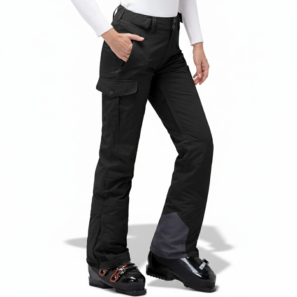 Insulated Waterproof Snowboard Ski Pants With Gaiters