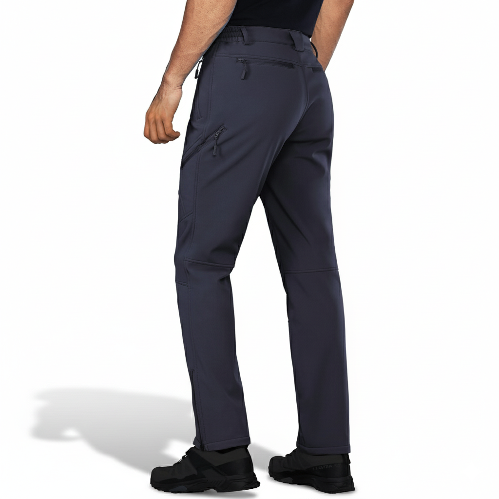 Mens Softshell Fleece Lined Winter Ski PantsFleece Lined Softshell Pants For Men For Winter Hiking And Ski Trips - Image 14