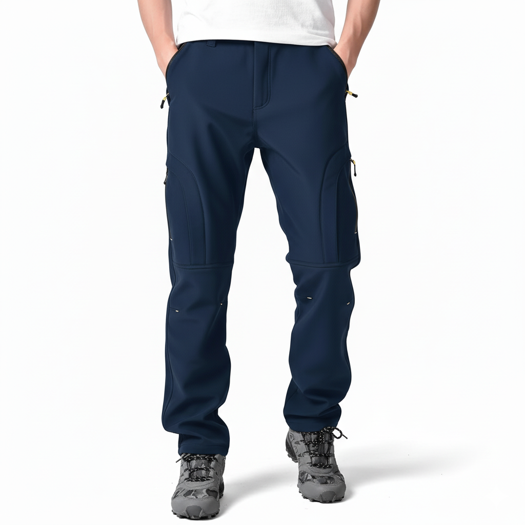Men Fleece Lined Winter Snow Pants