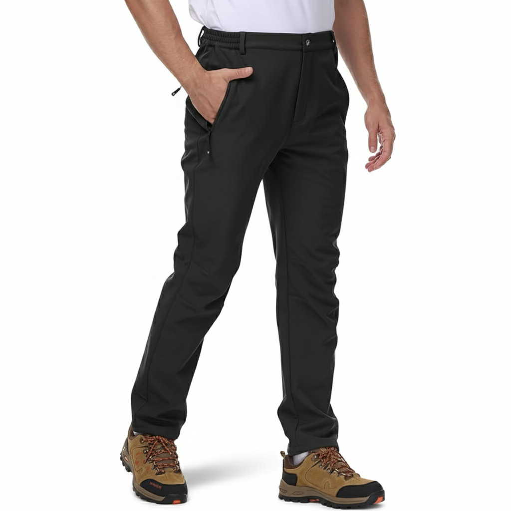 Men Windproof Softshell Snow PantsWindproof Softshell Snow Pants For Men - Image 2