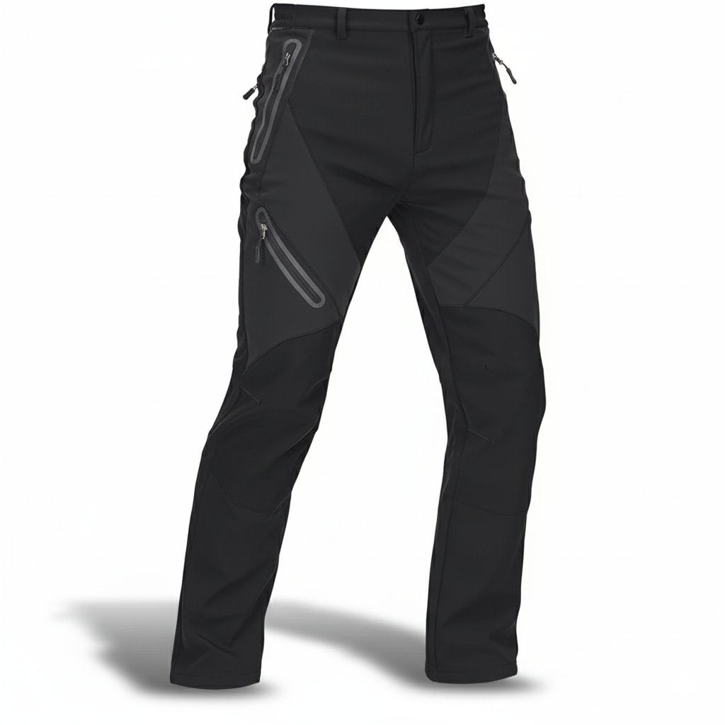 Men Waterproof Winter Cargo Pants with Fleece Lining For Ski And Hike