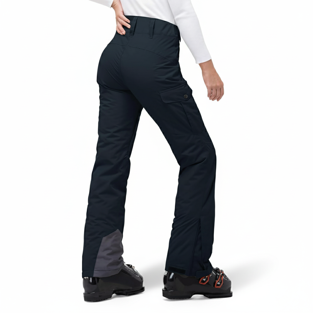 Insulated Waterproof Snowboard Ski Pants With Gaiters