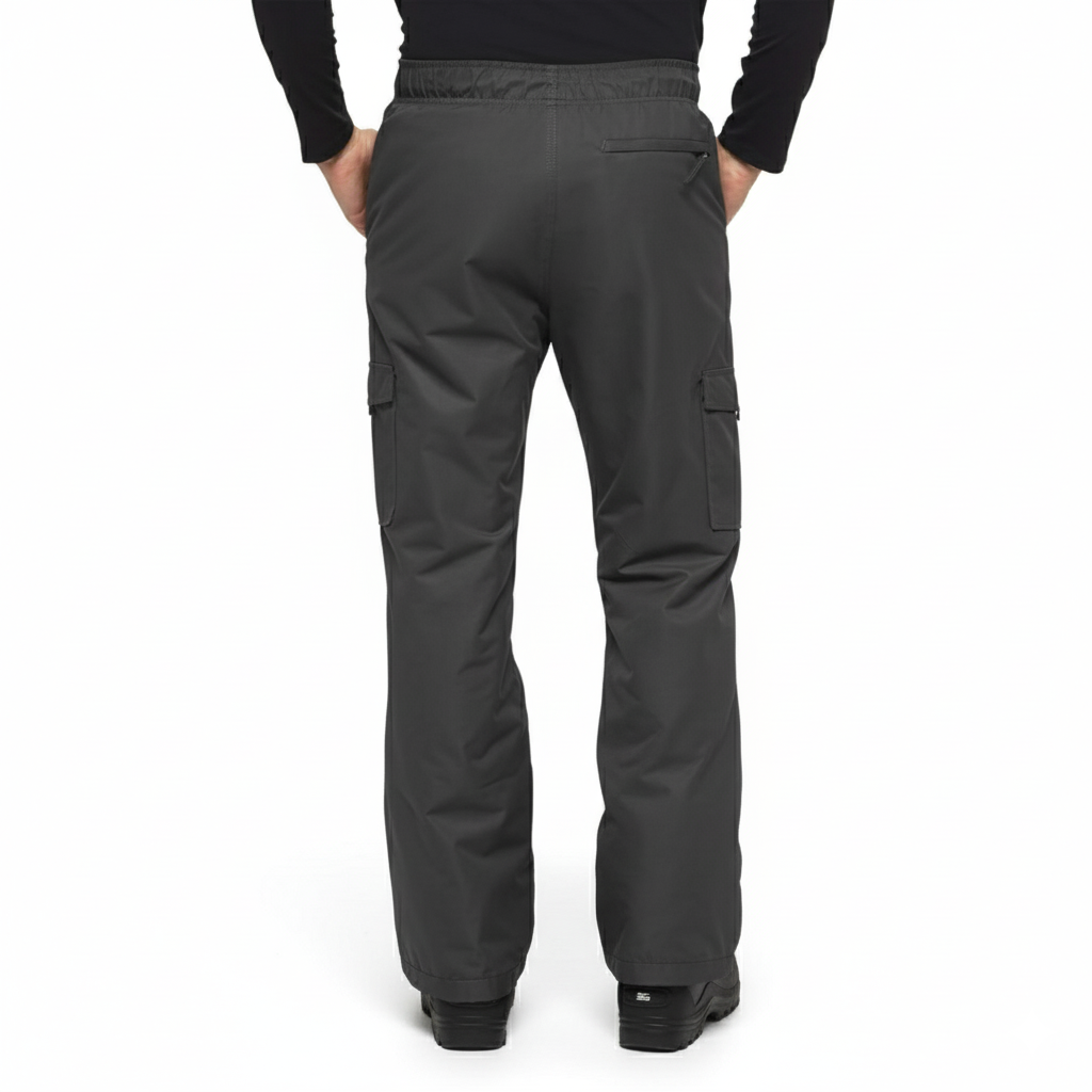 Men Fleece Lined Cargo Snow PantsFleece Lined Cargo Snow Pants For Men - Image 7
