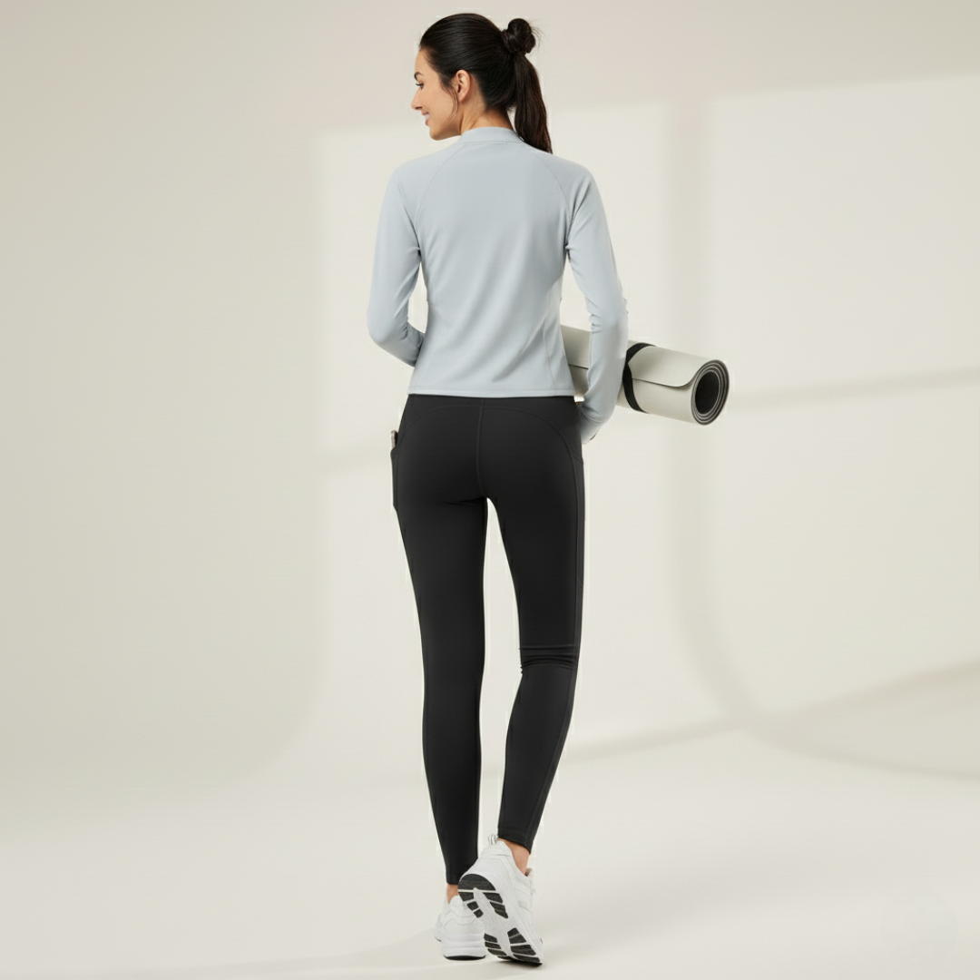 Pack Of 2 Warm Fleece Lined Yoga Pants