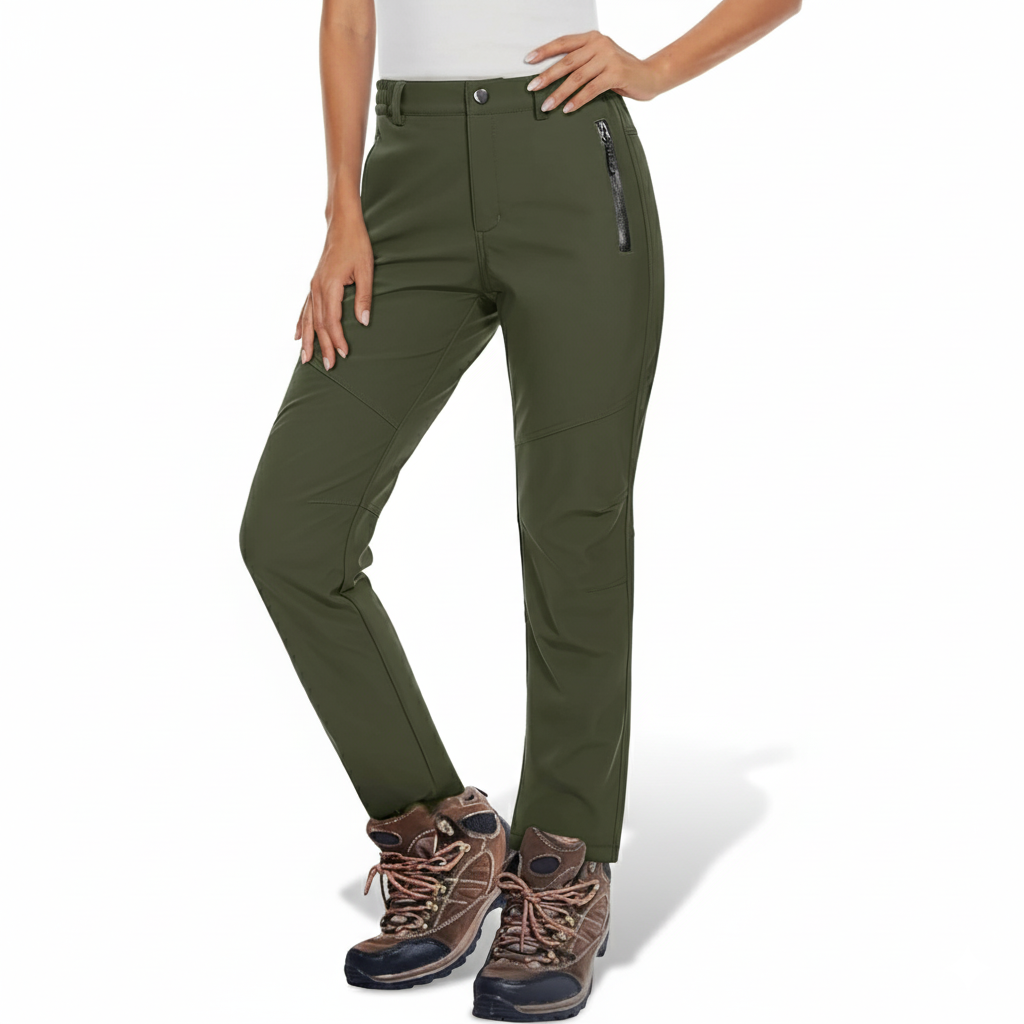 Women Softshell Winter Pants for Hiking and Snow Sports