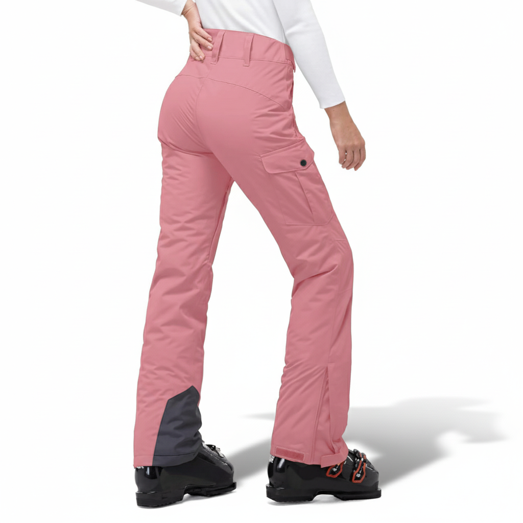 Insulated Waterproof Snowboard Ski Pants With Gaiters