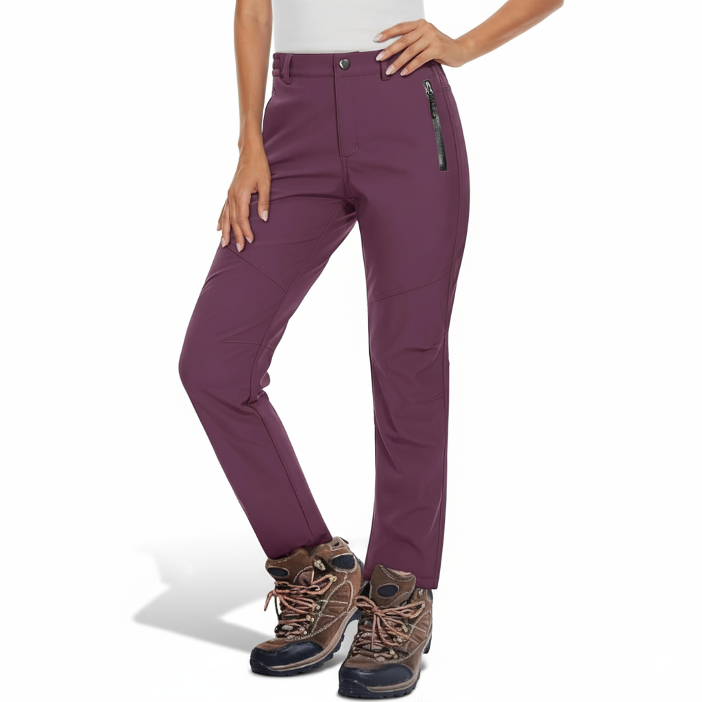 Women Softshell Winter Pants for Hiking and Snow Sports