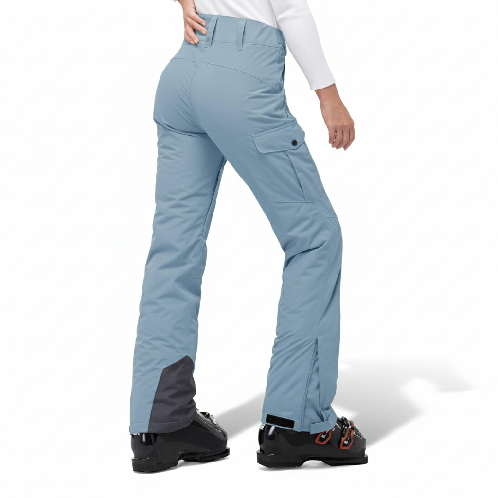 Insulated Waterproof Snowboard Ski Pants With Gaiters