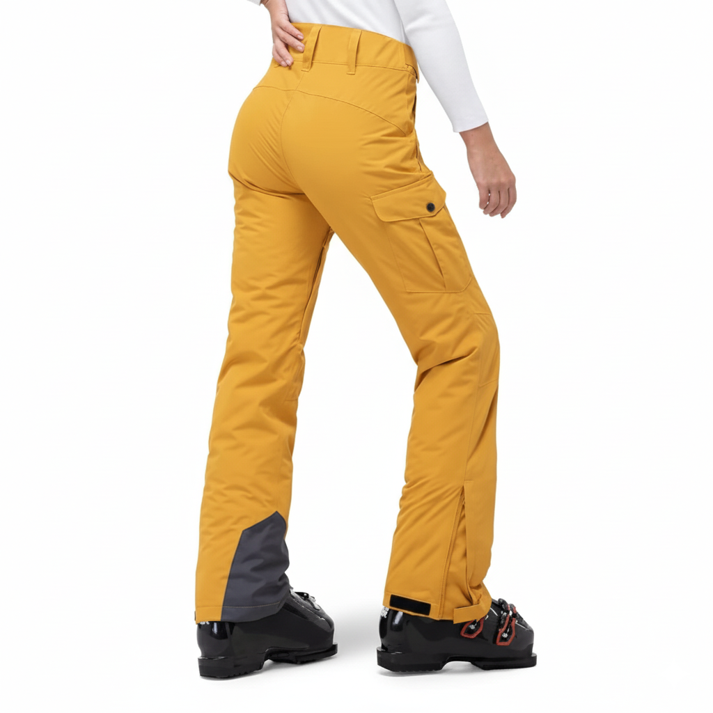 Insulated Waterproof Snowboard Ski Pants With Gaiters