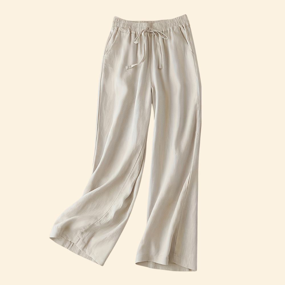 High Rise Wide Loose Drawstring Pants For Women
