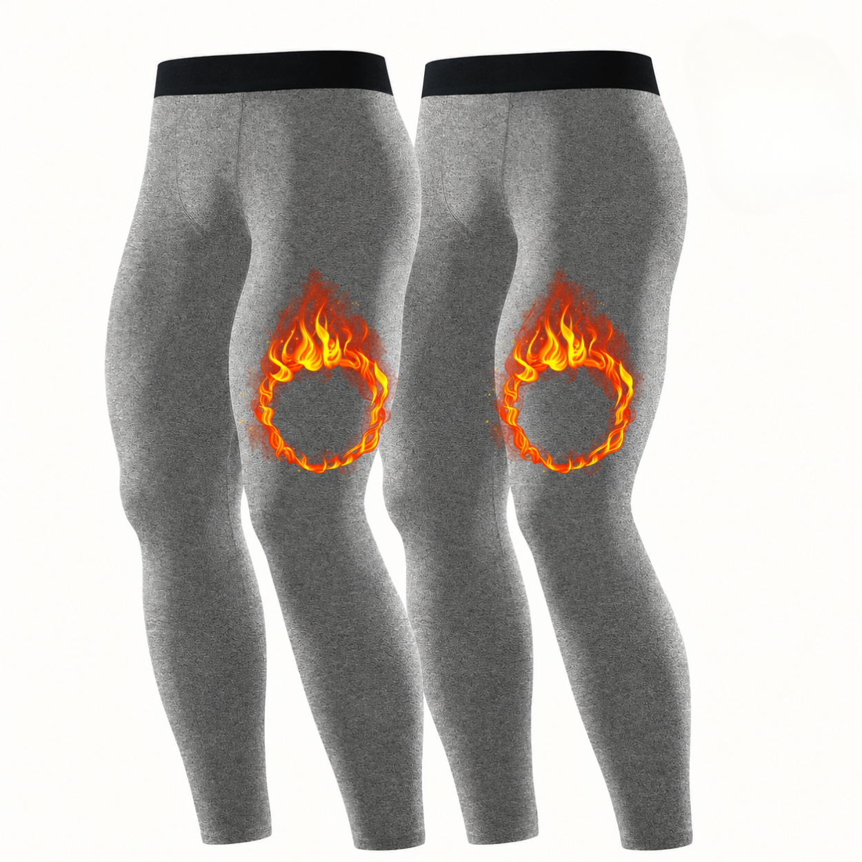 2 Pieces Casual Slim Fit Warm Long Trousers  For Men
