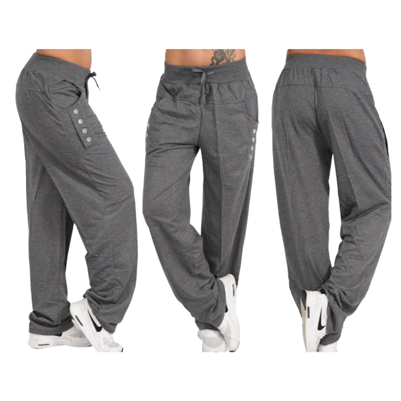 Casual High Waist Oversized Loose Leggings Sports Pants-Legletic