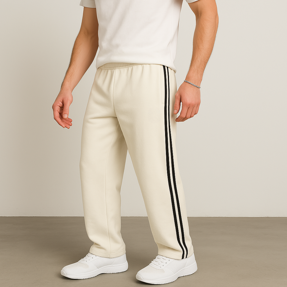 Double Stripe Lounge Pants For Comfortable Casual Wear-Legletic