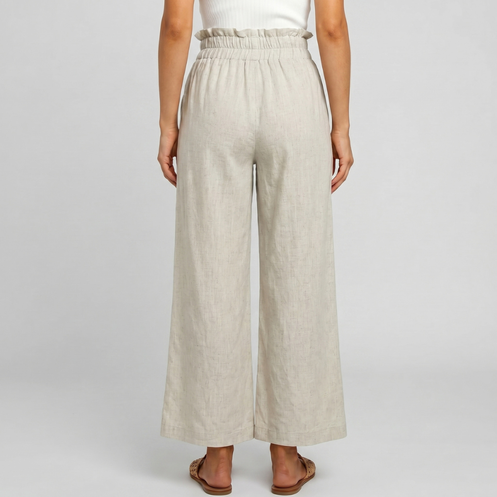 Casual High Rise Wide Palazzo Pants For Women Summer Wear
